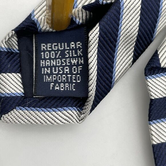 Michael Kors Lands End Silk Neckties Lot of 3 / 1 Bow Tie Striped Blue Orange - Picture 16 of 16